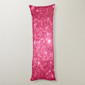 Coussins Longs Oreiller Corps Étoiles Rose Chaud (Dos (Vertical))