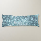 Coussins Longs Oreiller Corps Étoiles Sarcelle (Dos)