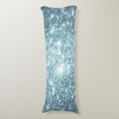 Coussins Longs Oreiller Corps Étoiles Sarcelle (Devant (Vertical))