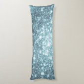 Coussins Longs Oreiller Corps Étoiles Sarcelle (Dos (Vertical))