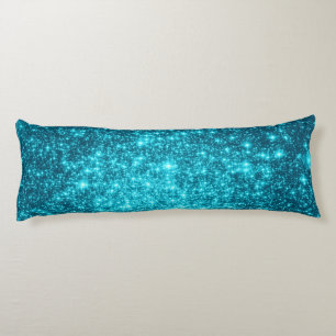 Coussins Longs Oreiller Corps Étoiles Sarcelle