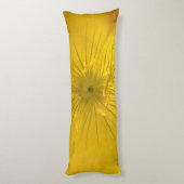 Coussins Longs Oreiller Corps Fleur Bokee Jaune (Dos (Vertical))