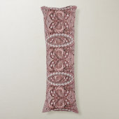 Coussins Longs Oreiller Corps Fleur Rose (devant Vertical)
