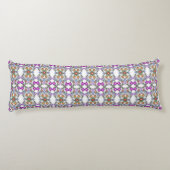 Coussins Longs oreiller corps fleurs ornementales (Dos)