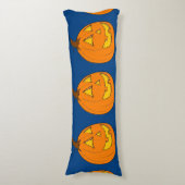 Coussins Longs Oreiller corps Jack o' Lantern bleu (Devant (Vertical))