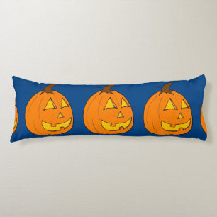 Coussins Longs Oreiller corps Jack o' Lantern bleu