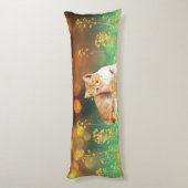Coussins Longs Oreiller corps Kitty jaune (Dos (Vertical))