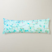 Coussins Longs Oreiller corps Kitty vert et rose (Devant)