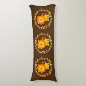 Coussins Longs Oreiller corps Mandala de Lion en caricature migno (Devant (Vertical))