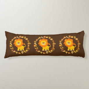 Coussins Longs Oreiller corps Mandala de Lion en caricature migno