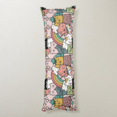 Coussins Longs Oreiller corps motif chat mignon (Dos (Vertical))