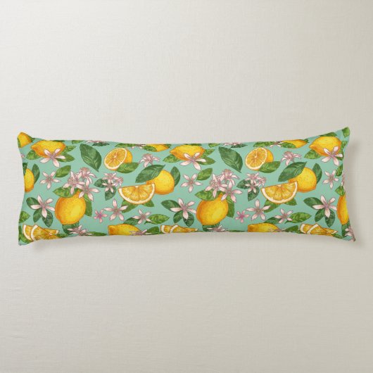Coussins Longs Oreiller corps Motif Citrus (Dos)