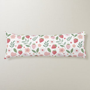 Coussins Longs Oreiller Corps Motif Fraise Mignon