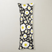 Coussins Longs Oreiller corps Pavots Blancs (Dos (Vertical))