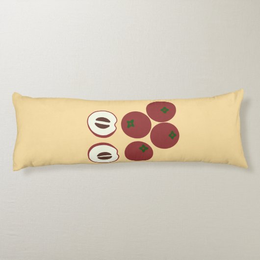 Coussins Longs Oreiller Corps Pomme Velours (Dos)