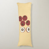 Coussins Longs Oreiller Corps Pomme Velours (Devant (Vertical))