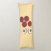 Coussins Longs Oreiller Corps Pomme Velours (Dos (Vertical))