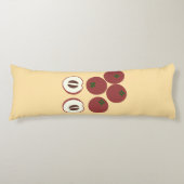 Coussins Longs Oreiller Corps Pomme Velours (Devant)
