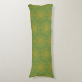 Coussins Longs Oreiller corps rétro Mandala Avocado (Devant (Vertical))