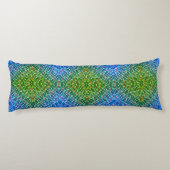 Coussins Longs Oreiller corps réversible Boho violet bleu bleu (Dos)