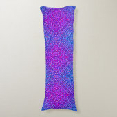 Coussins Longs Oreiller corps réversible Boho violet bleu bleu (Devant (Vertical))