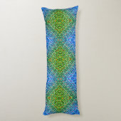 Coussins Longs Oreiller corps réversible Boho violet bleu bleu (Dos (Vertical))