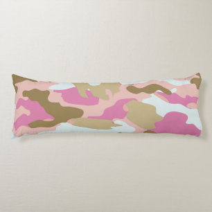 Coussins Longs Oreiller Corps Rose Et Khaki