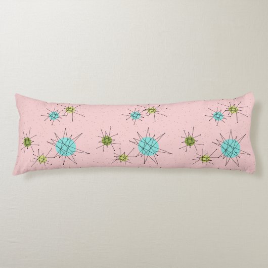 Coussins Longs Oreiller corps rose Iconique Starburts atomique (Devant)
