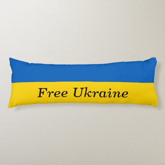 Coussins Longs Oreiller corps Ukraine libre (Devant)