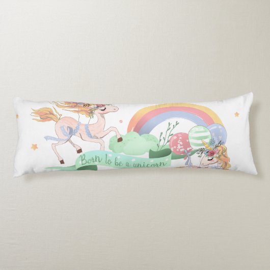 Coussins Longs Oreiller Corps Unicorne (Dos)