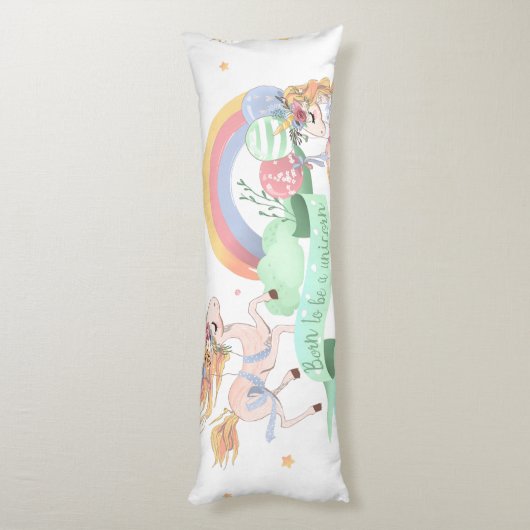 Coussins Longs Oreiller Corps Unicorne (Dos (Vertical))