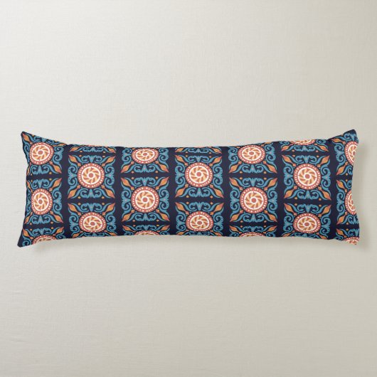 Coussins Longs Oreiller de carrosserie Boho Tile (Devant)