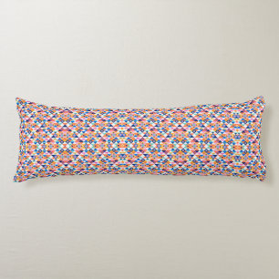 Coussins Longs Oreiller de corps à motif géométrique coloré