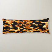 Coussins Longs Oreiller de corps camouflage noir orange (Dos)