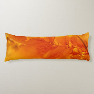 Coussins Longs Oreiller de corps couleur automne Feuilles lumineu