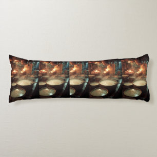 Coussins Longs Oreiller de corps Cuisine de porridge Cozy