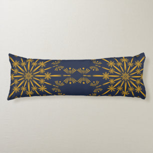 Coussins Longs Oreiller de corps de minuit rétro Mandala