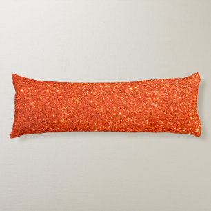 Coussins Longs Oreiller de corps de Parties scintillant Orange Fa