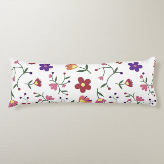 Coussins Longs Oreiller de corps en coton de qualité A à motif fl