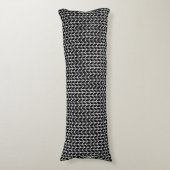 Coussins Longs Oreiller de corps en tricot noir (Devant (Vertical))