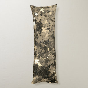 Coussins Longs Oreiller de corps Gold Stars (avec ou sans nom)