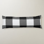 Coussins Longs Oreiller de corps motif noir et blanc (Dos)