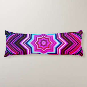Coussins Longs Oreiller de corps Motif rose et bleu