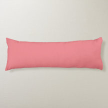 Oreiller de corps rose 20 po x 54 po