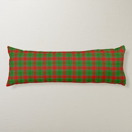 Coussins Longs Oreiller de corps rouge et vert de Noël (Devant)