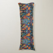 Coussins Longs Oreiller doux bleu "Epochal Symétrie" (Devant (Vertical))