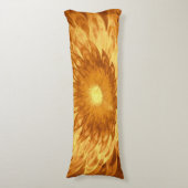 Coussins Longs Oreiller du corps Fleurs d'Imaginaire Jaune (Devant (Vertical))