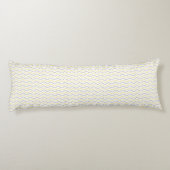 Coussins Longs Oreiller du corps jaune et gris Motif (Dos)