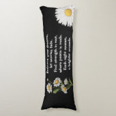 Coussins Longs Oreiller du corps noir (devant Vertical)