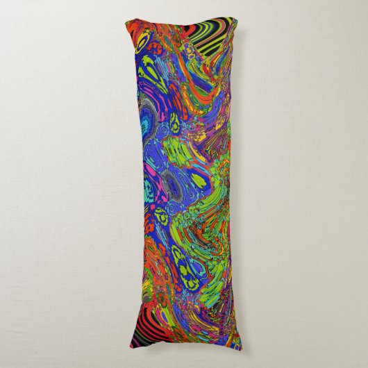 Coussins Longs Oreiller du corps psychédélique (Devant (Vertical))